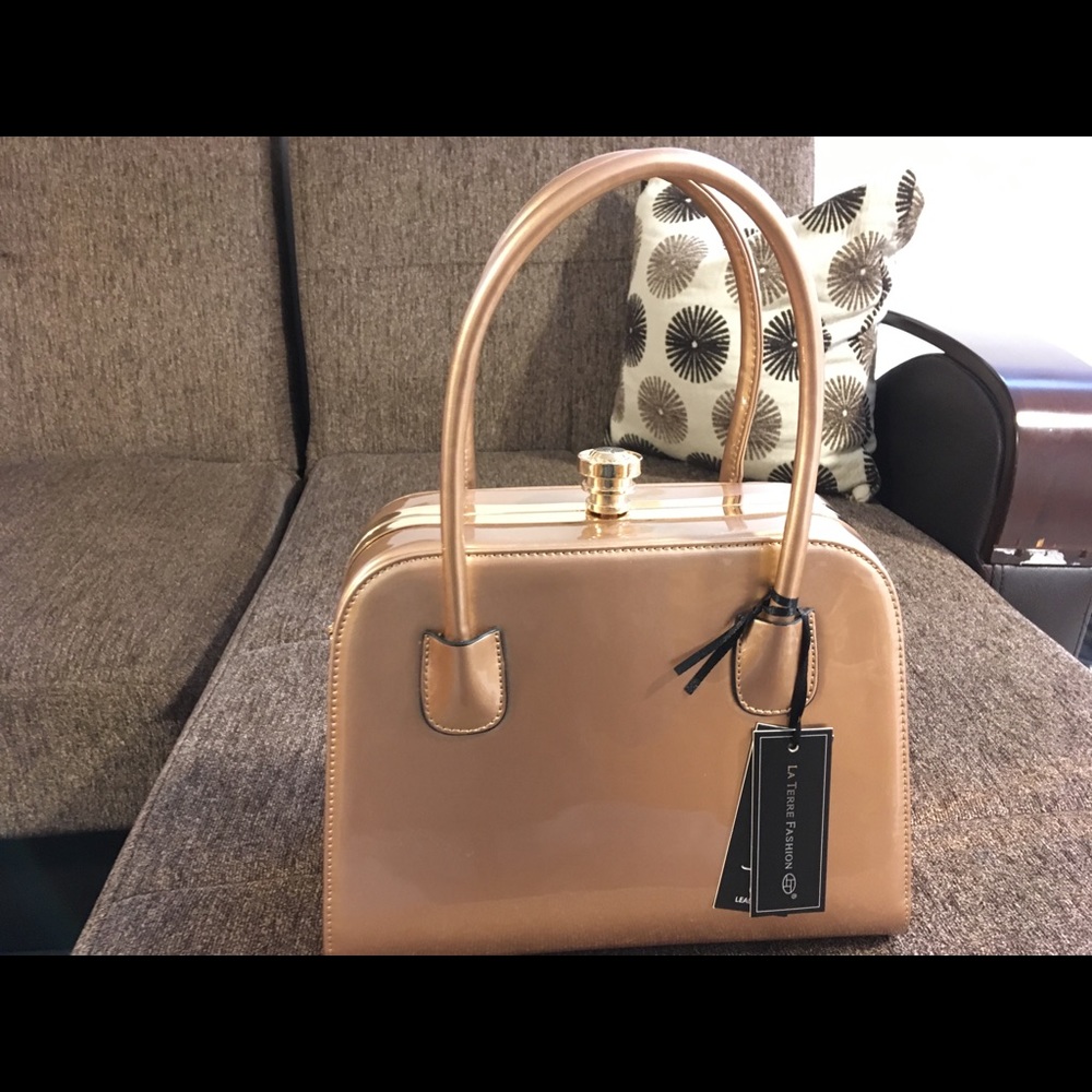 gold shiny bag
